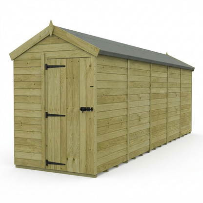 5 x 20 Apex Shed (Single Door, No Windows) - view 6