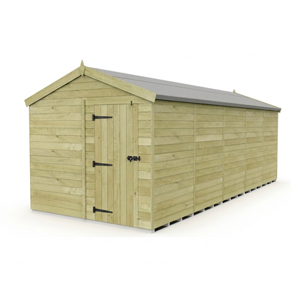 8 x 20 Apex Shed (Single Door, No Windows) - view 4