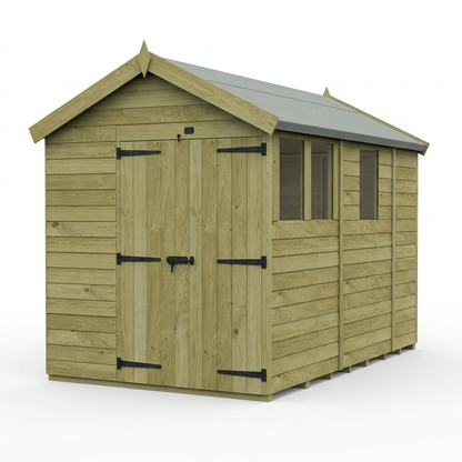 7 x 9 Apex Shed (Double Door, With Windows) - view 6