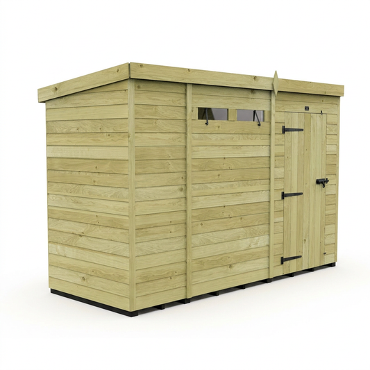 10 x 4 Security Pent Shed - view 2