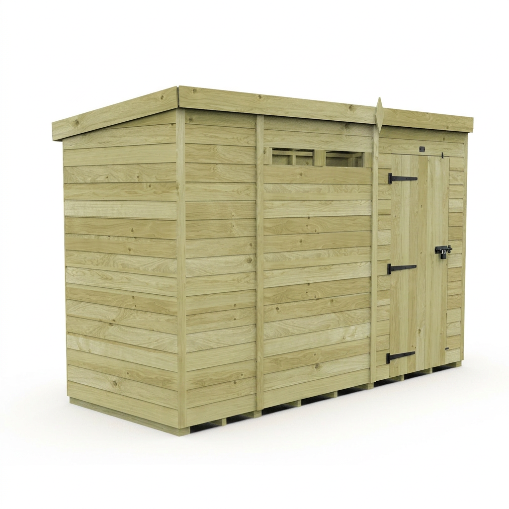 11 x 4 Security Pent Shed - view 4