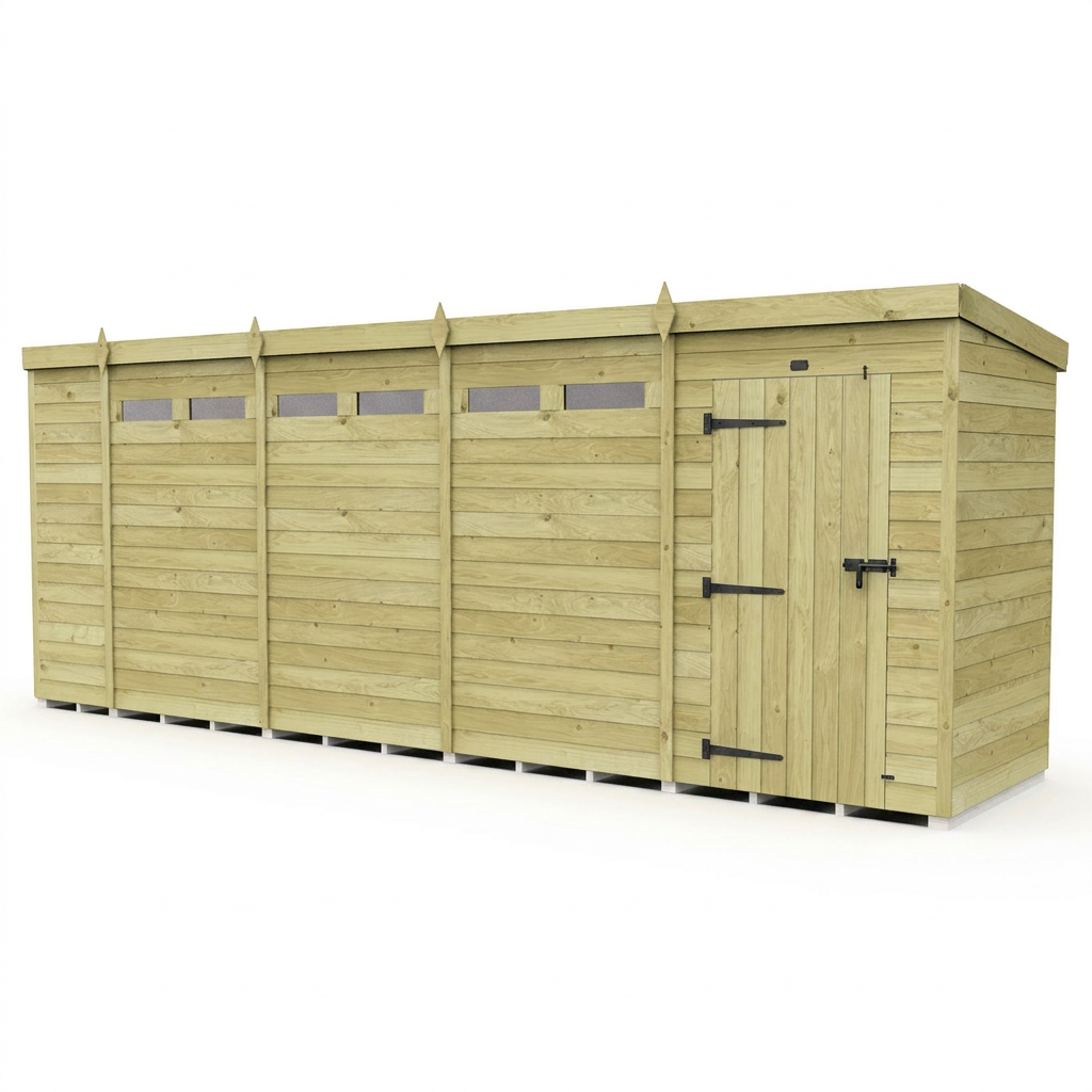 18 x 4 Security Pent Shed - view 4