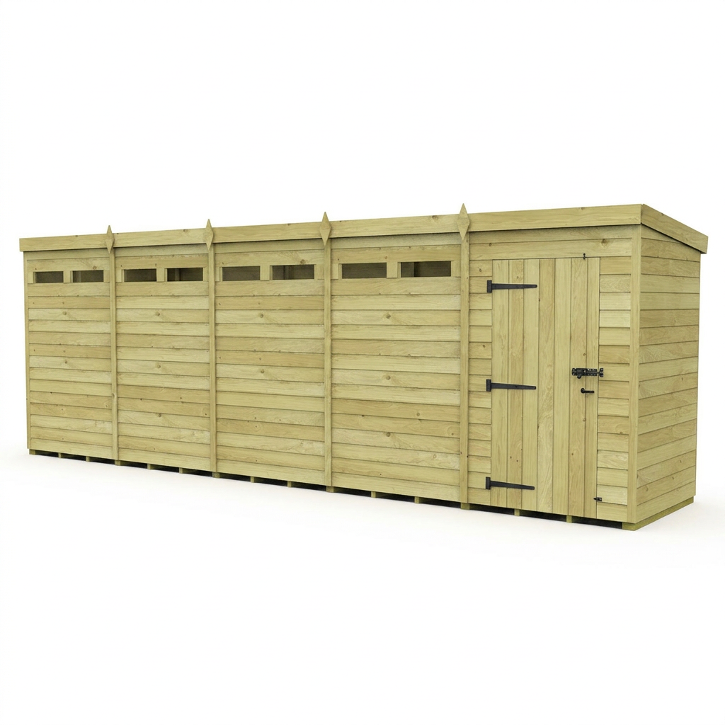20 x 4 Security Pent Shed - view 4