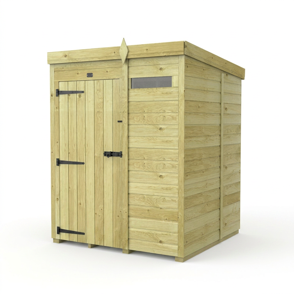 5 x 5 Security Pent Shed - view 4