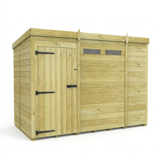 9 x 5 Security Pent Shed - view 2