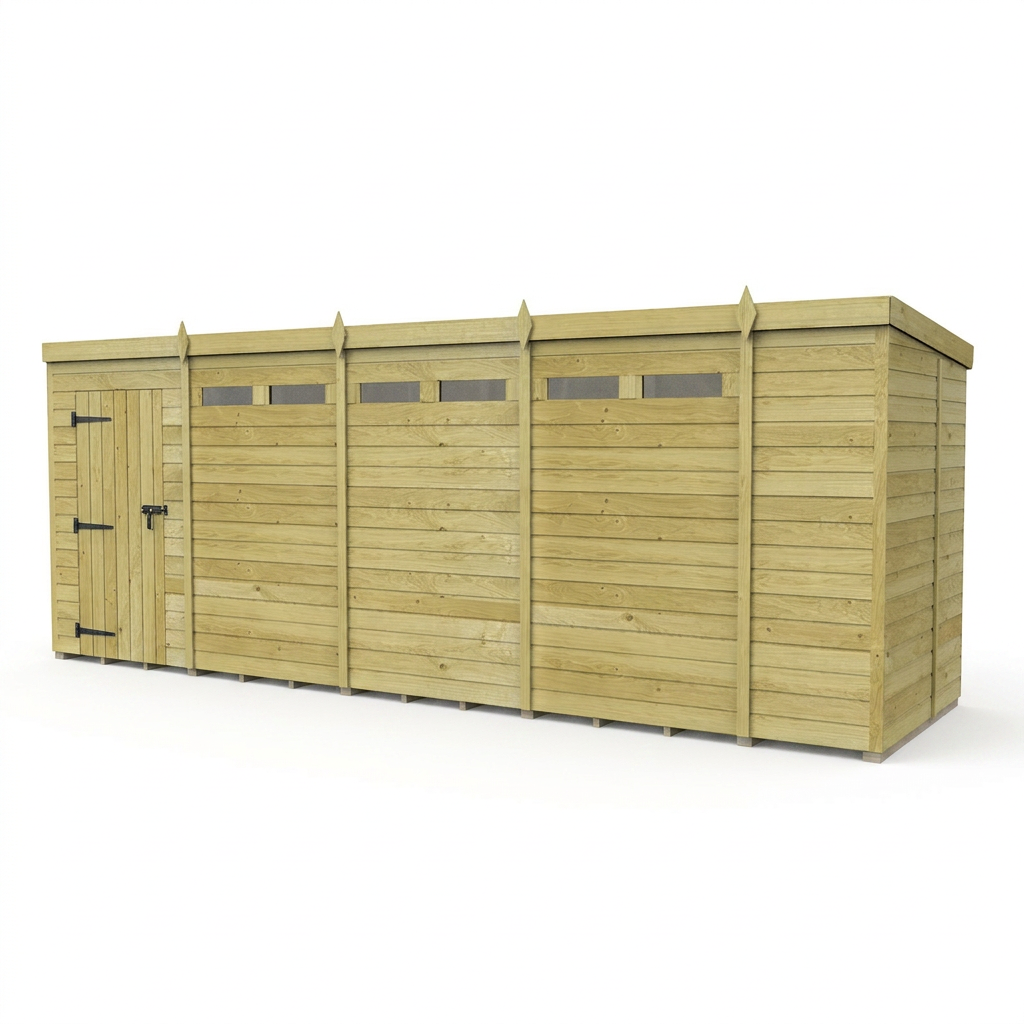 18 x 5 Security Pent Shed - view 4