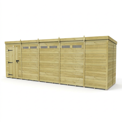 19 x 5 Security Pent Shed - view 4