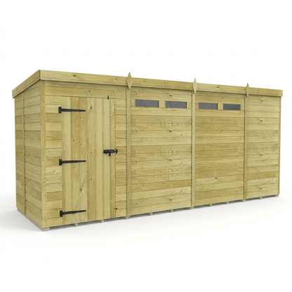 15 x 5 Security Pent Shed - view 6