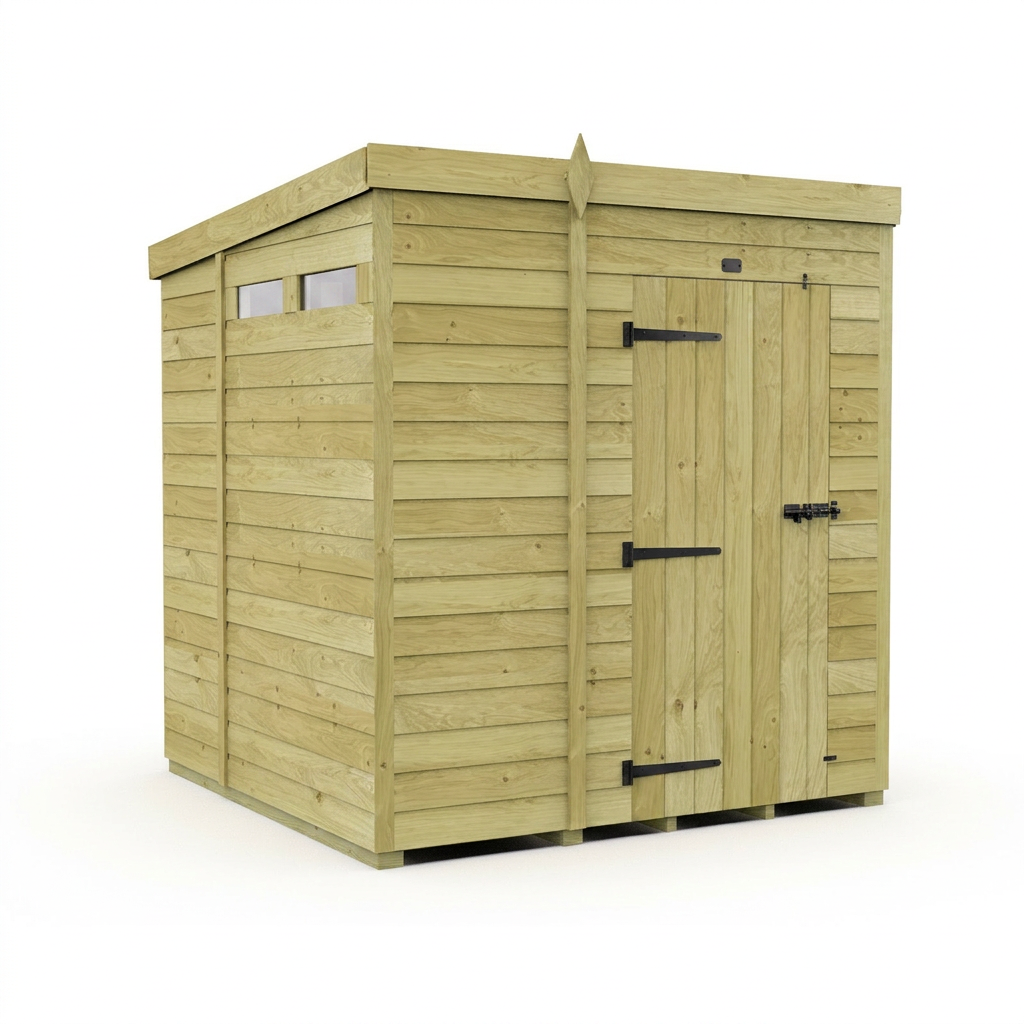 6 x 6  Security Pent Shed - view 4