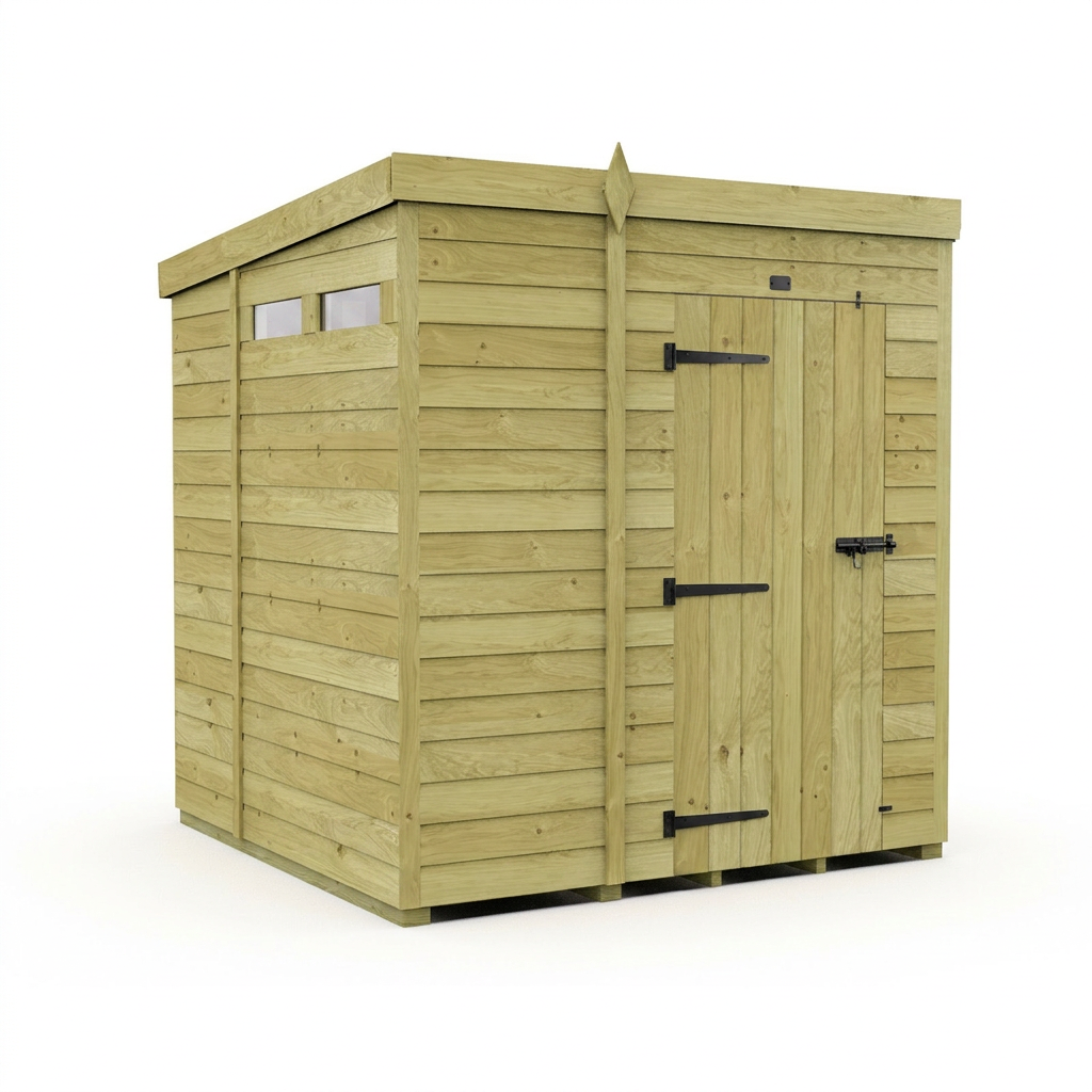 7 x 6  Security Pent Shed - view 4