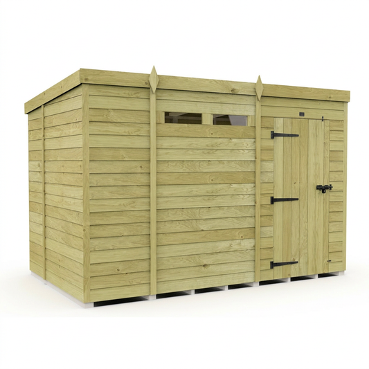 10 x 6  Security Pent Shed - view 2