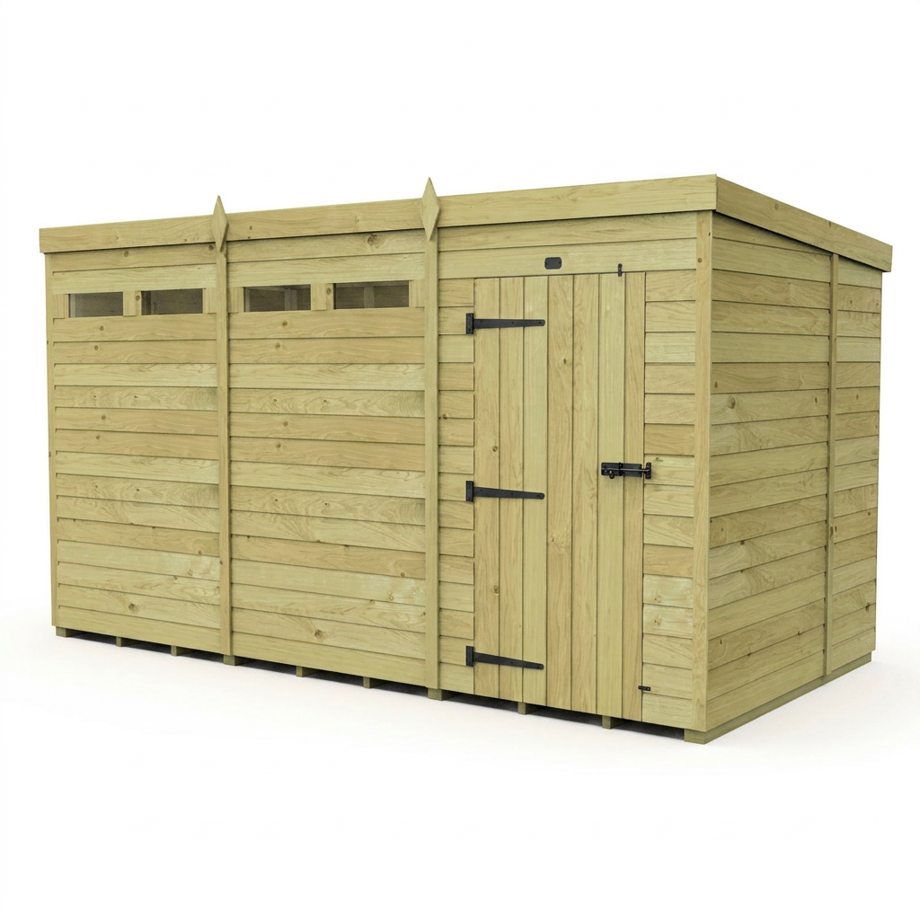 12 x 6  Security Pent Shed - view 4
