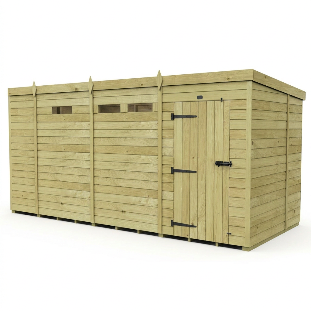 13 x 6  Security Pent Shed - view 4