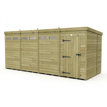 16 x 6  Security Pent Shed - view 6