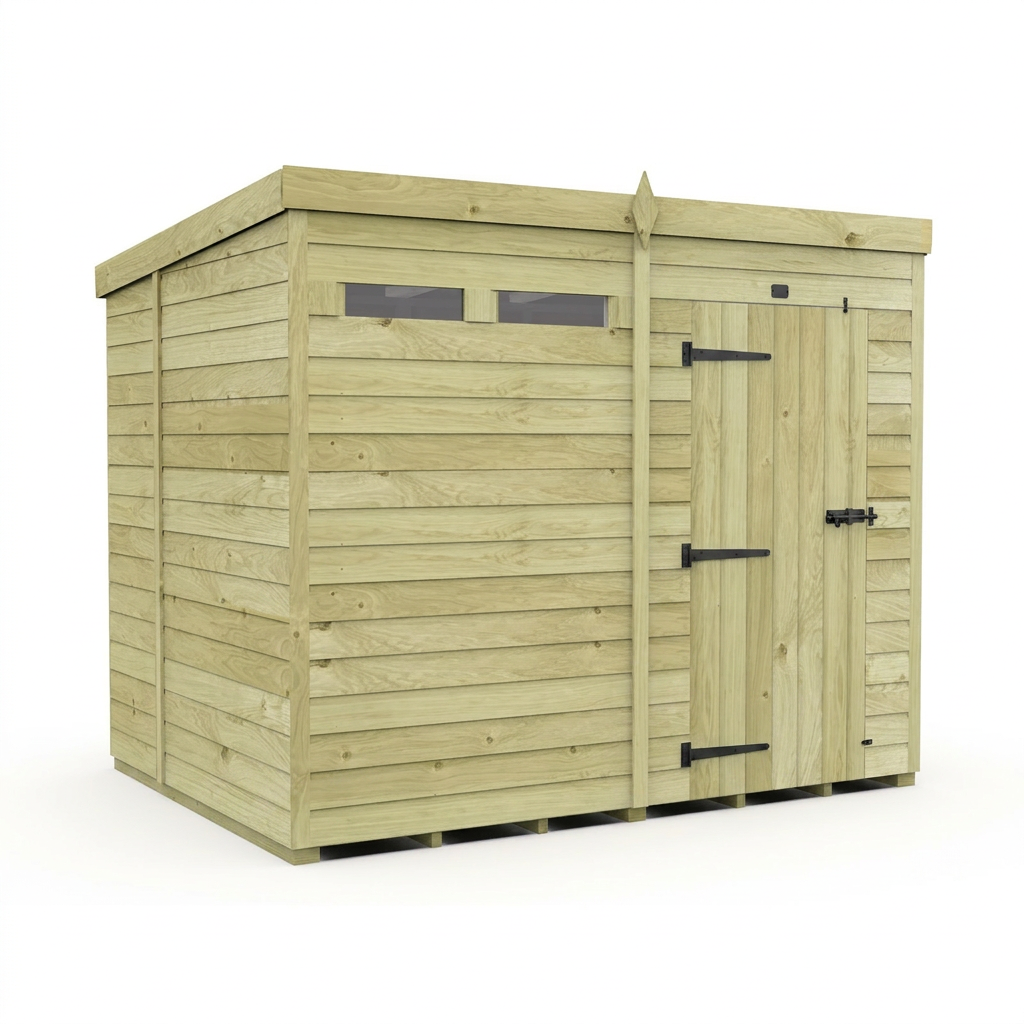 8 x 6  Security Pent Shed - view 5