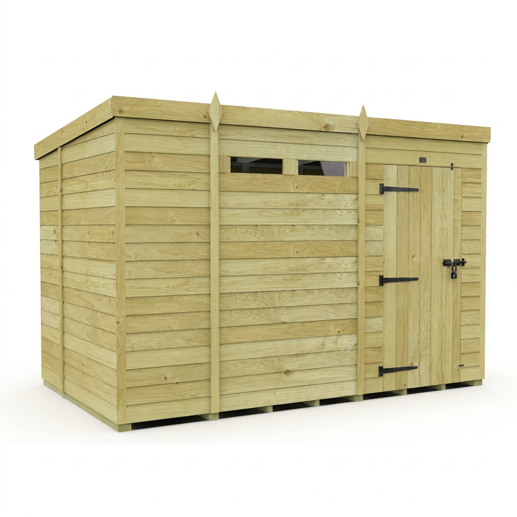 11 x 6  Security Pent Shed - view 4