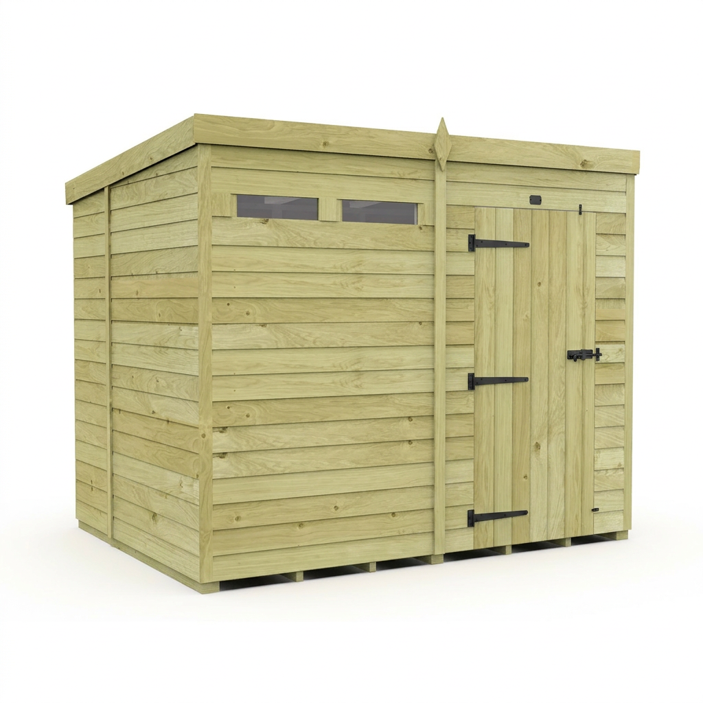8 x 7 Security Pent Shed - view 5