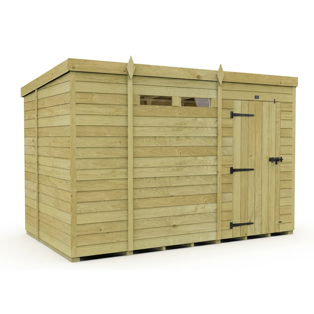 10 x 7 Security Pent Shed - view 3