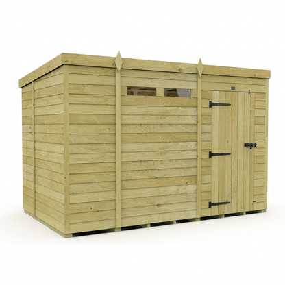 10 x 7 Security Pent Shed - view 3