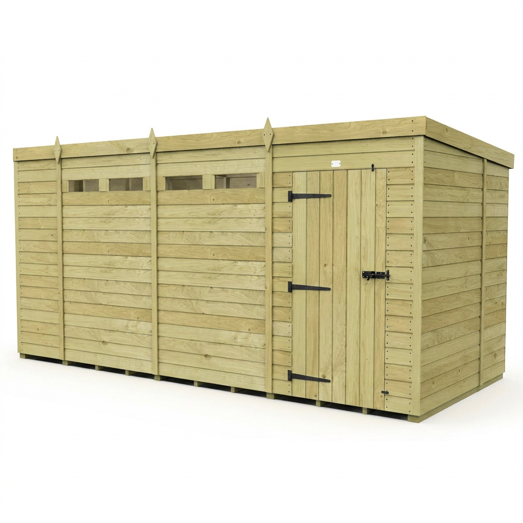 14 x 7 Security Pent Shed - view 5