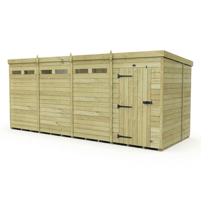 16 x 7 Security Pent Shed - view 5
