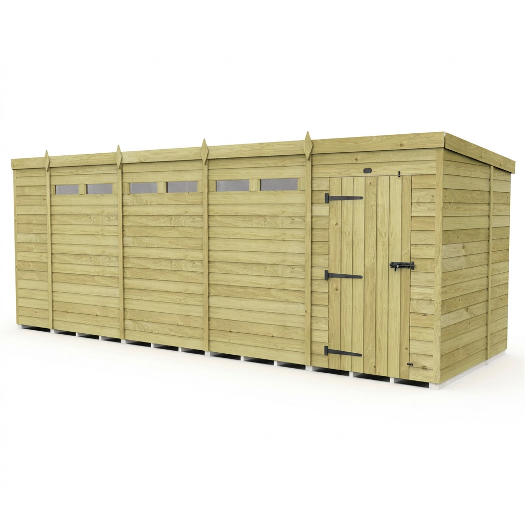 18 x 7 Security Pent Shed - view 5