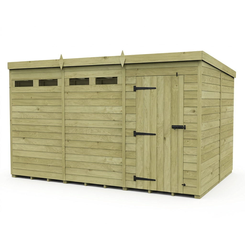 12 x 8 Security Pent Shed - view 6