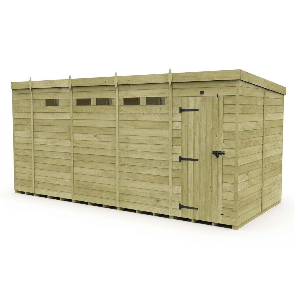 17 x 8 Security Pent Shed - view 6