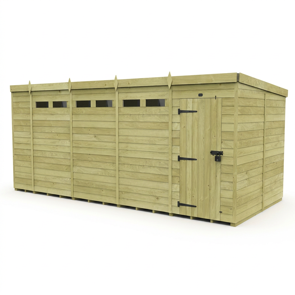 19 x 8 Security Pent Shed - view 6