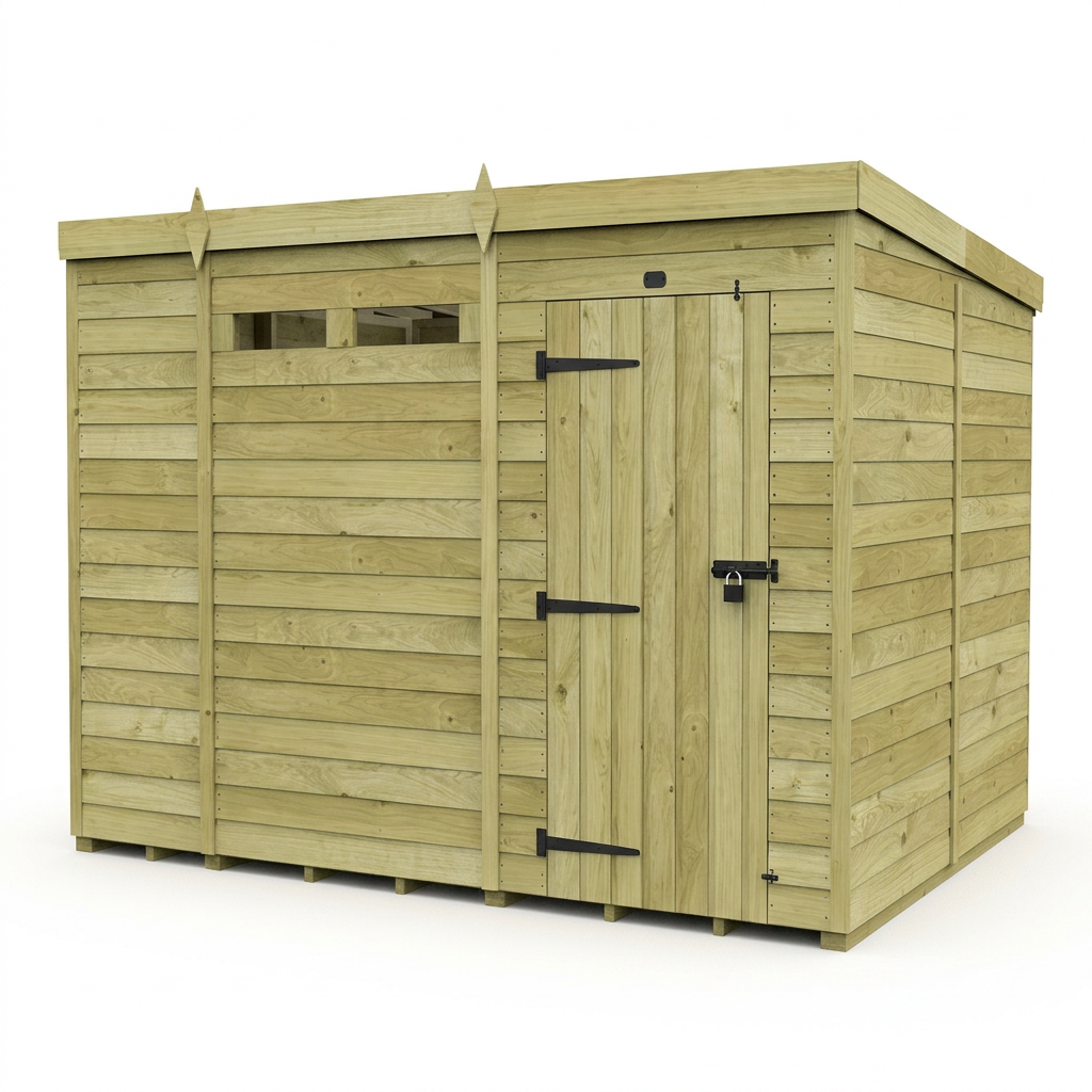 10 x 8 Security Pent Shed - view 3