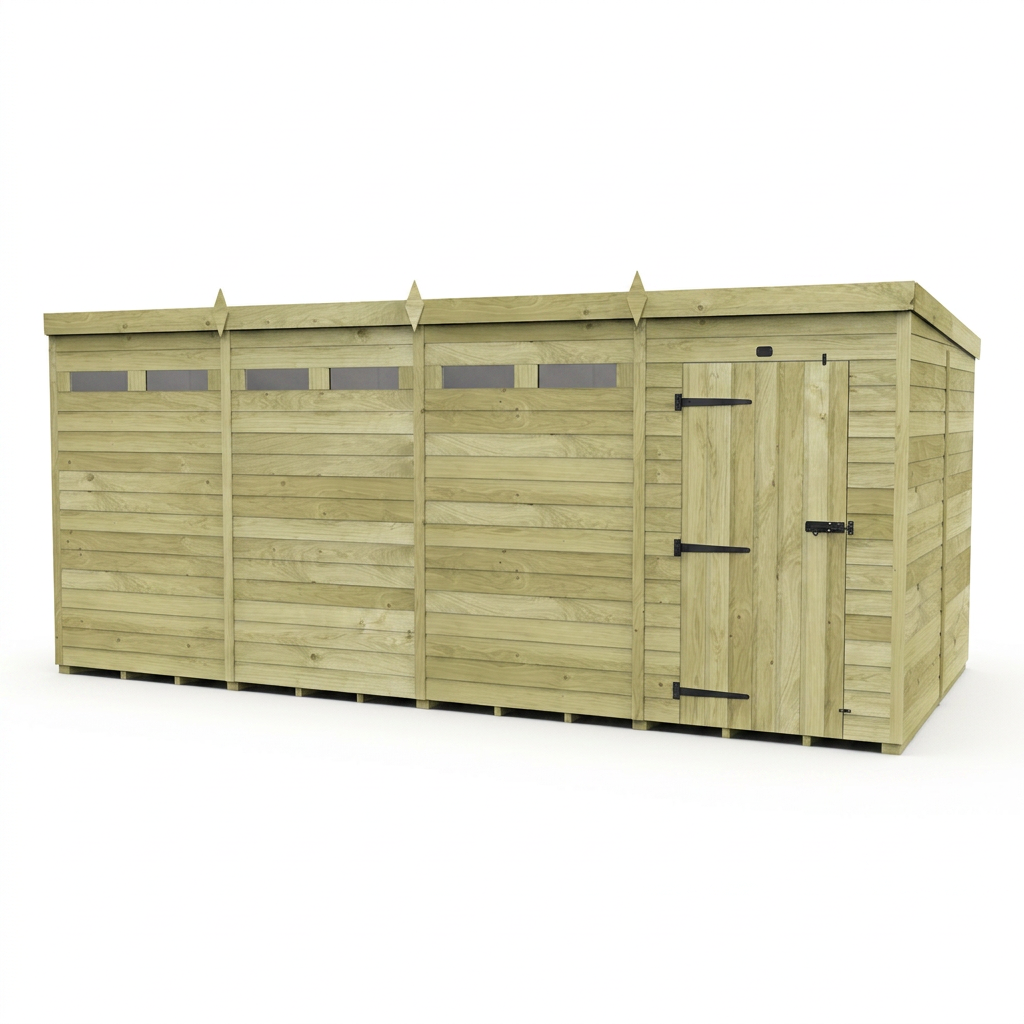16 x 8 Security Pent Shed - view 6