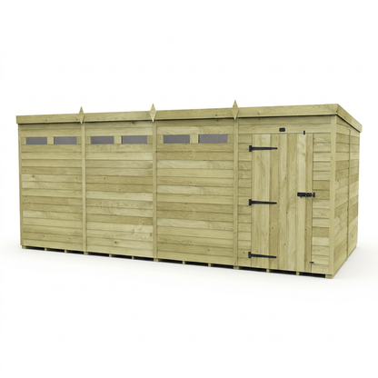 16 x 8 Security Pent Shed - view 6
