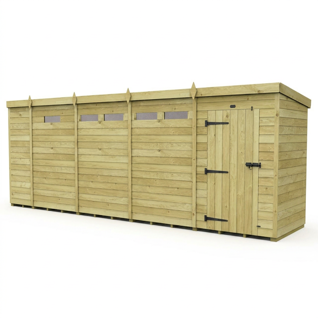 17 x 4 Security Pent Shed - view 4