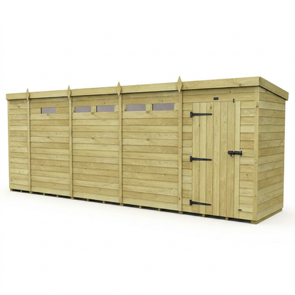 17 x 4 Security Pent Shed - view 4