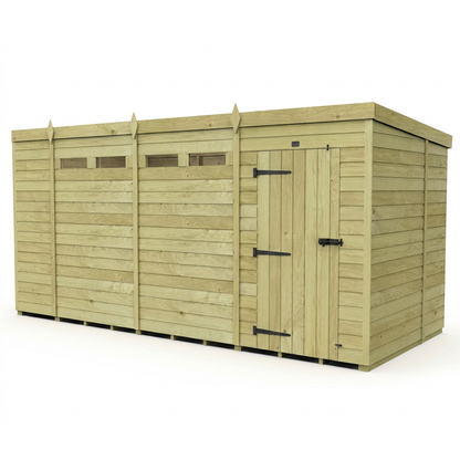 15 x 6  Security Pent Shed - view 6