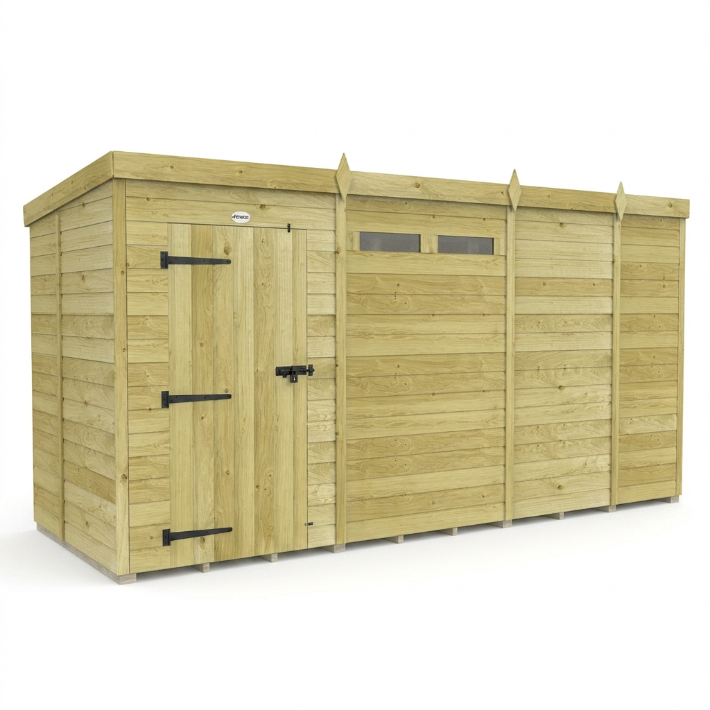 13 x 5 Security Pent Shed - view 4