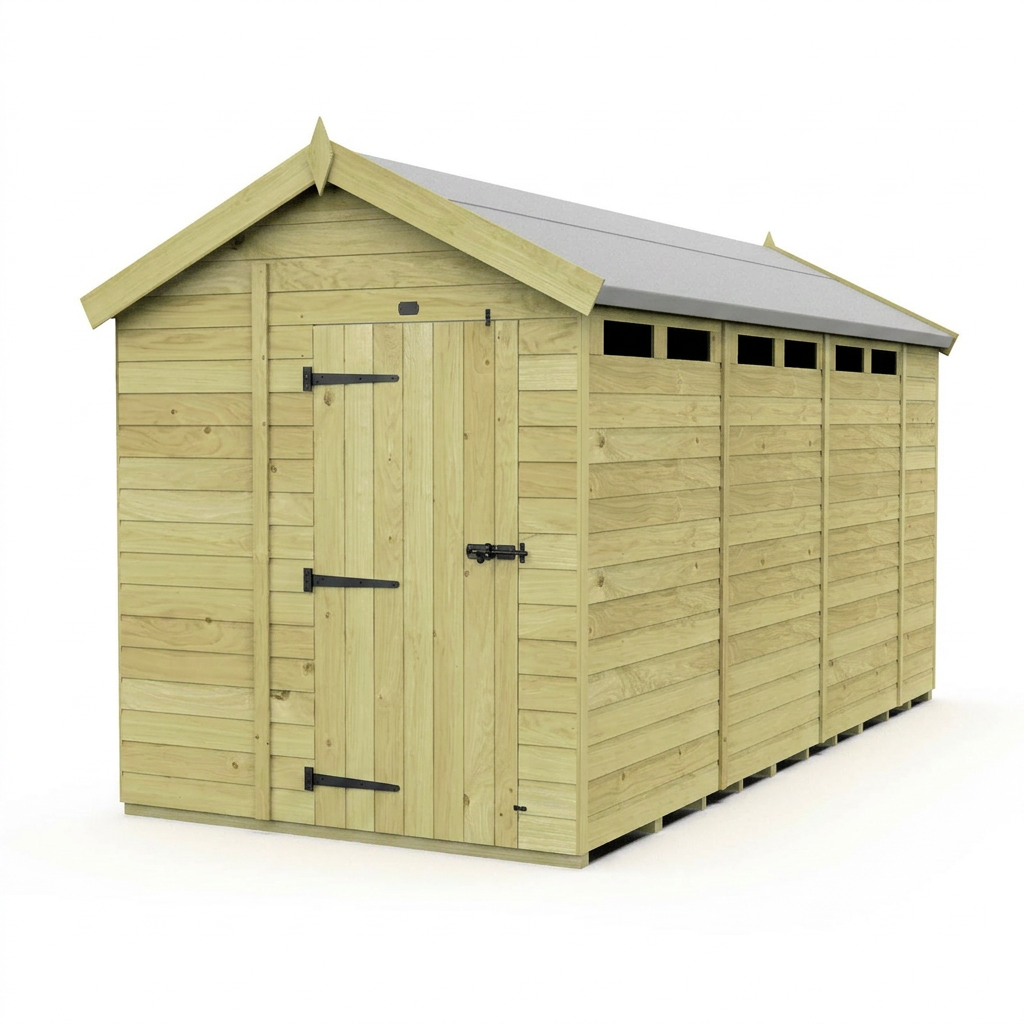 7 x 14 Apex Security Shed - view 6
