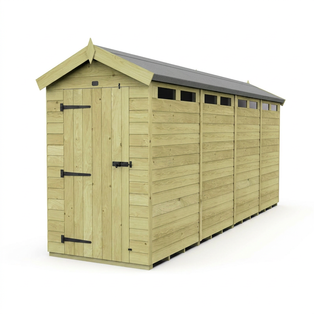4 x 16 Apex Security Shed - view 6