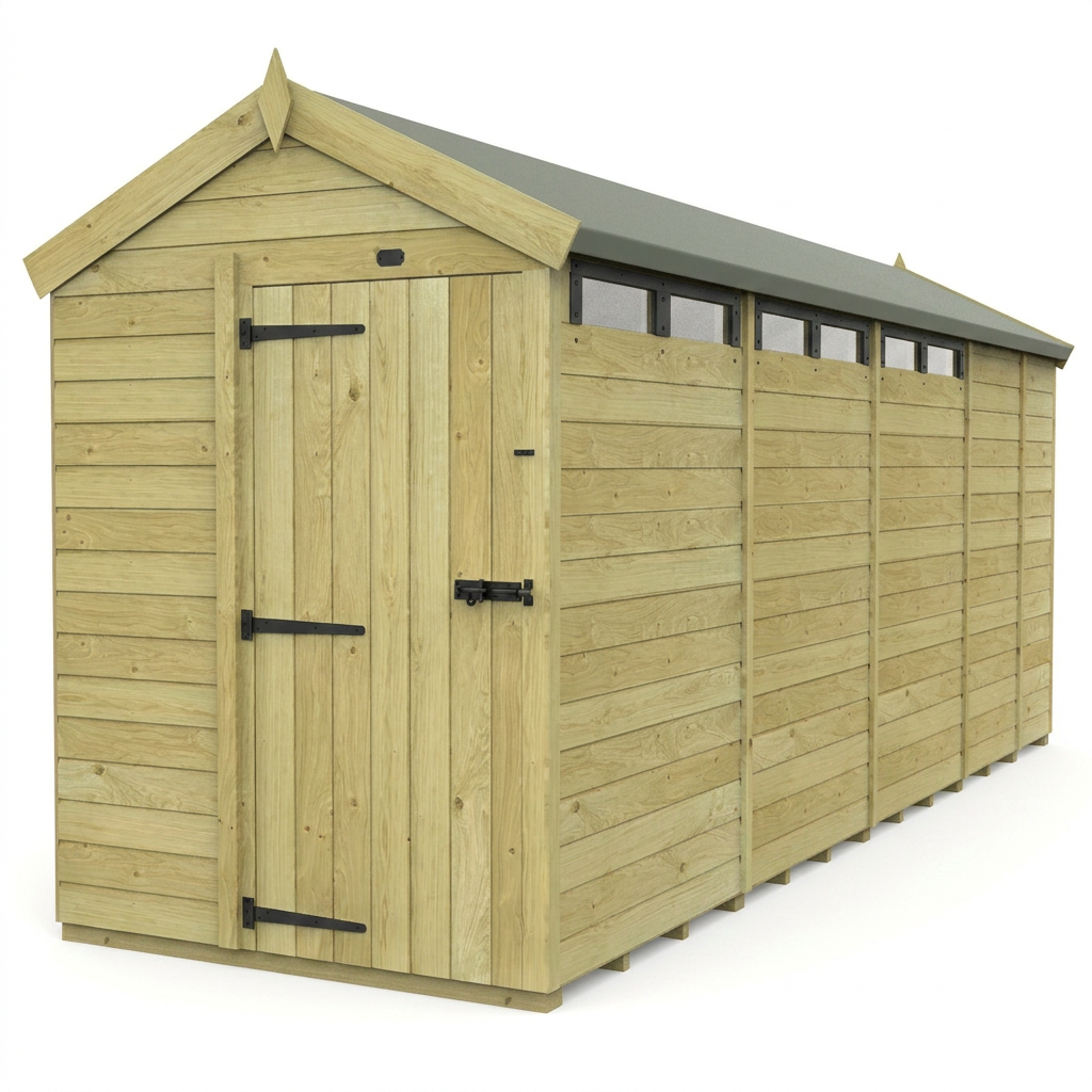 5 x 17 Apex Security Shed - view 6