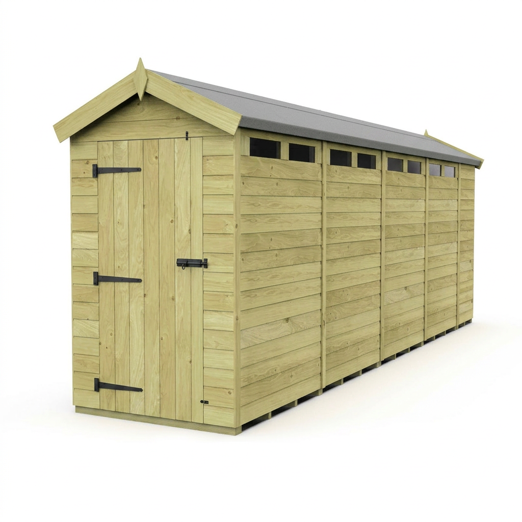 4 x 18  Apex Security Shed - view 6