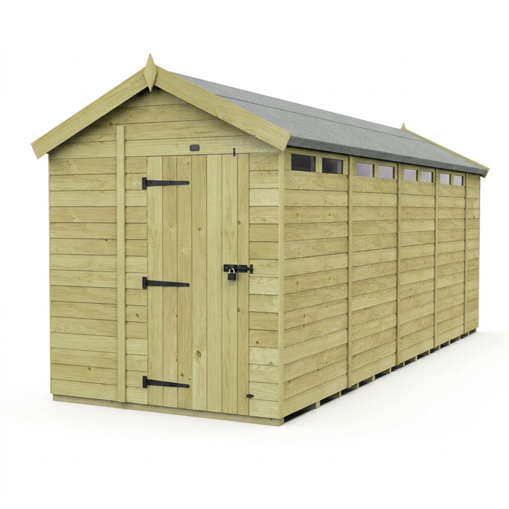 6 x 19 Apex Security Shed - view 6