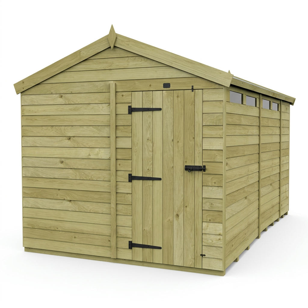 8 x 15  Apex Security Shed - view 6