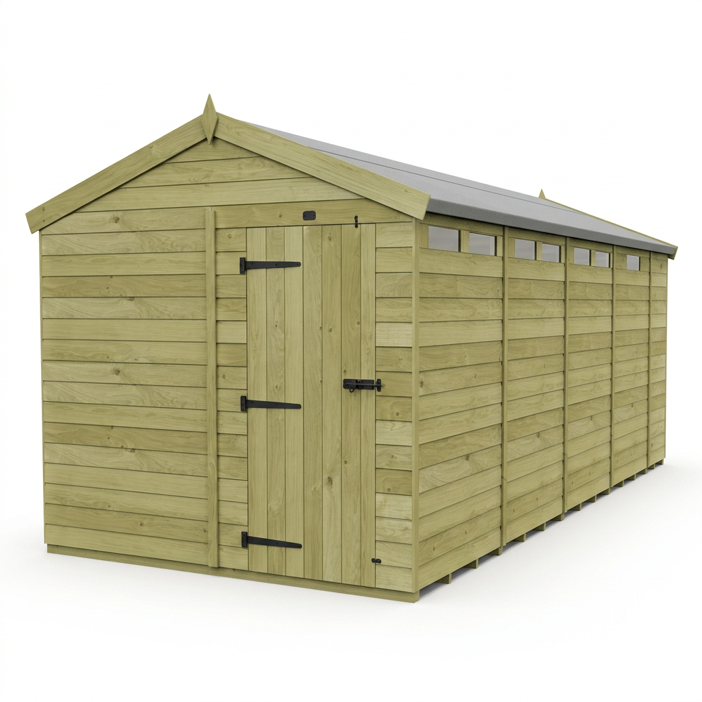 8 x 17  Apex Security Shed - view 6