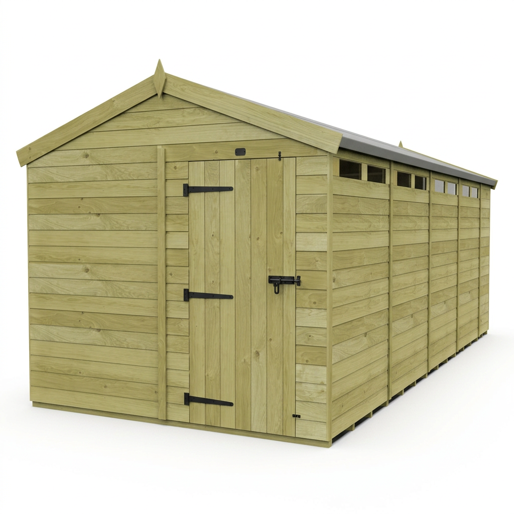 8 x 19 Apex Security Shed - view 4