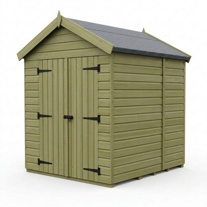 7 x 6 Apex Shed (Double Door, No Windows) - view 4