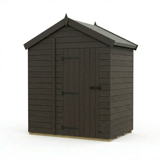 6 x 4 Composite Apex Shed (Single Door, No Windows) - Composite Apex Shed