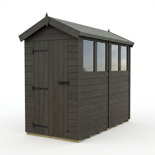 8 x 4 Composite Apex Shed (Single Door, No Windows) - Composite Apex Shed
