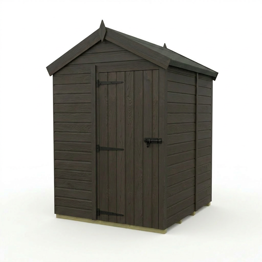 5 x 5 Composite Apex Shed (Single Door, No Windows) - Composite Apex Shed