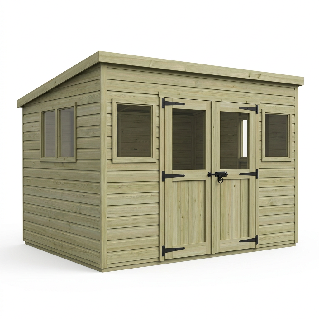 13 x 9 Security Pent Shed - view 2