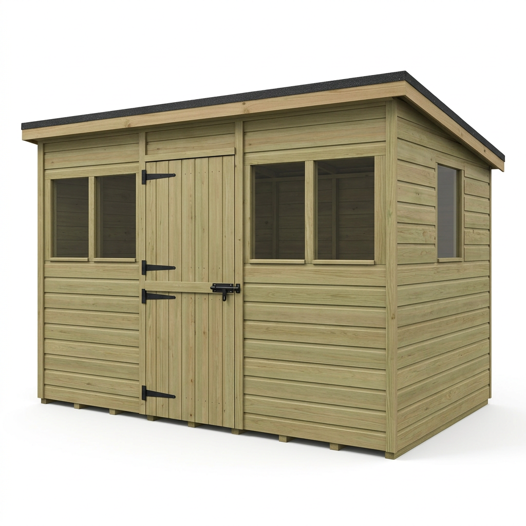 14 x 9 Security Pent Shed - view 2